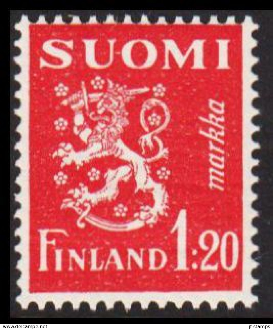 1930. FINLAND. Lion Type 1:20 Markkaa Never Hinged.  (Michel 151) - JF540519 - Ongebruikt