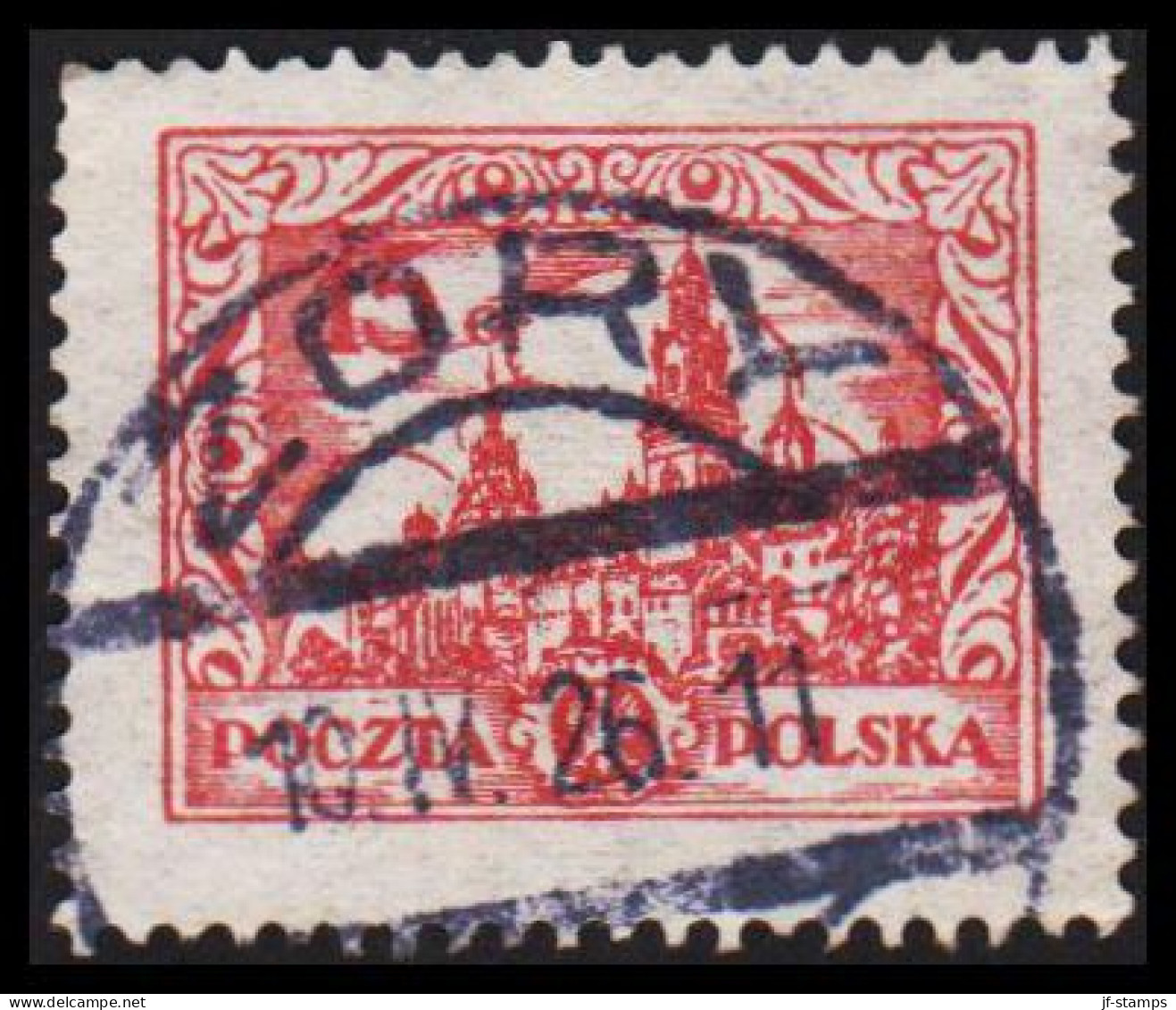 1926. POLSKA. Wawel-castle, Krakau 15 GR Fine Cancelled ZORY 10. IV. 26.  (Michel 238) - JF540663 - Ungebraucht