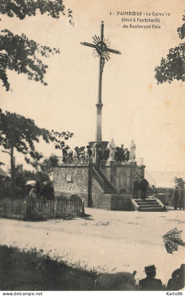 Paimboeuf * Le Calvaire élevé à L'extrémité Du Boulevard école * Villageois - Paimboeuf