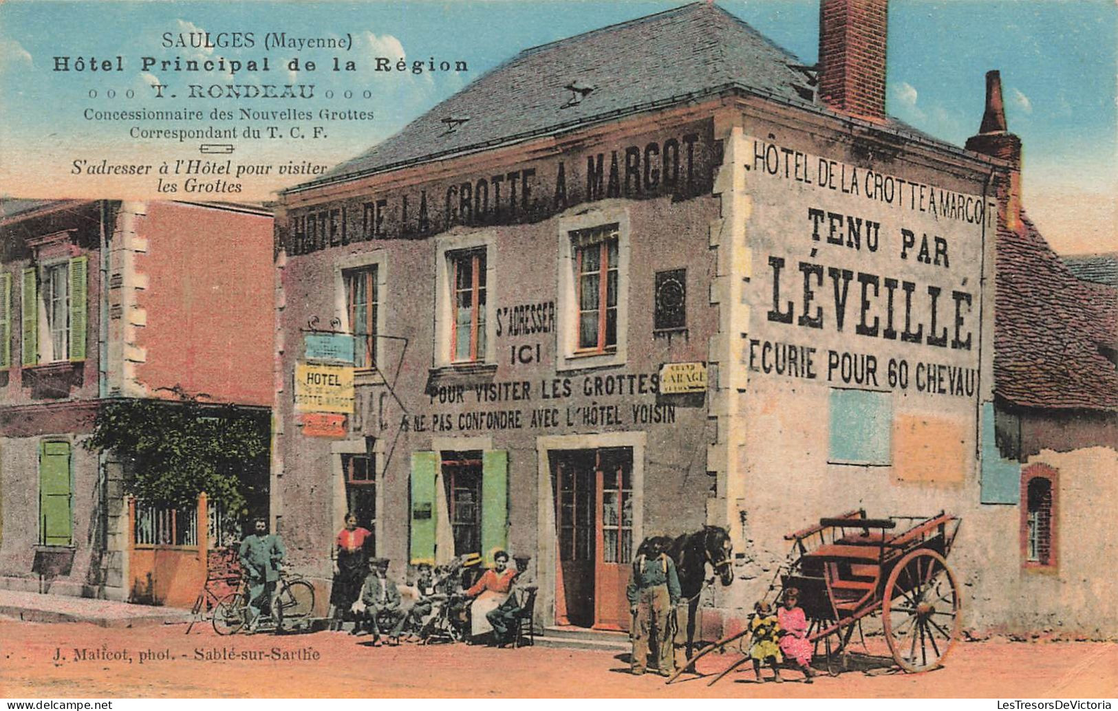 FRANCE - Saulges (Mayenne) - Hôtel Principal De La Région - T Rondeau - Colorisé - A Margot - Carte Postale Ancienne - Other & Unclassified