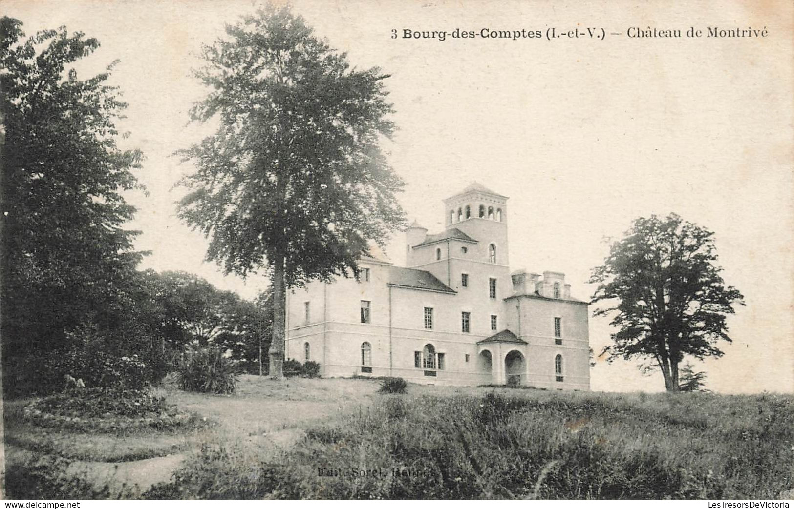 FRANCE - Bourg Les Comptes - Château De Montrivé - Carte Postale Ancienne - Other & Unclassified