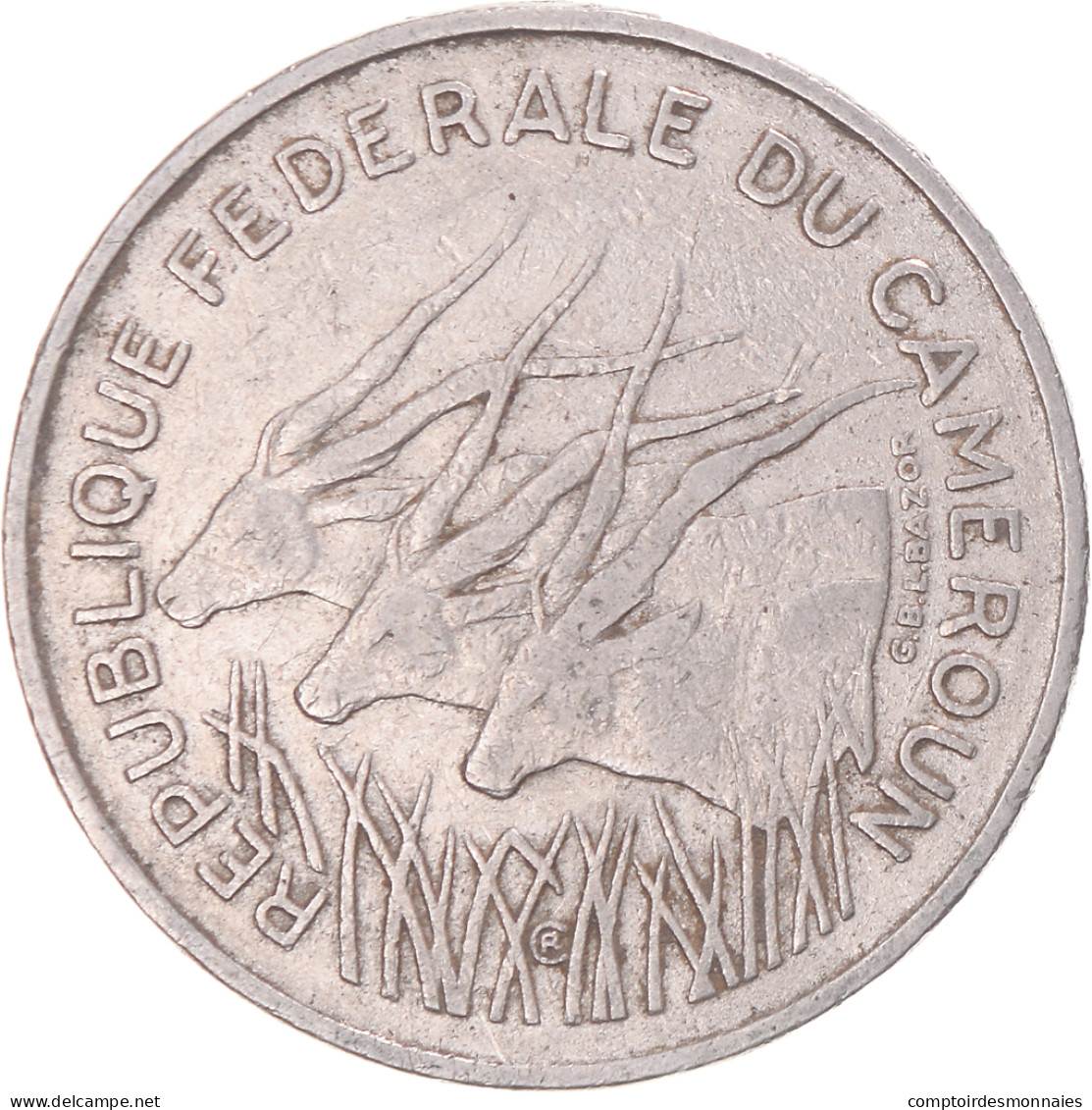 Monnaie, Cameroun, 100 Francs, 1972 - Cameroun