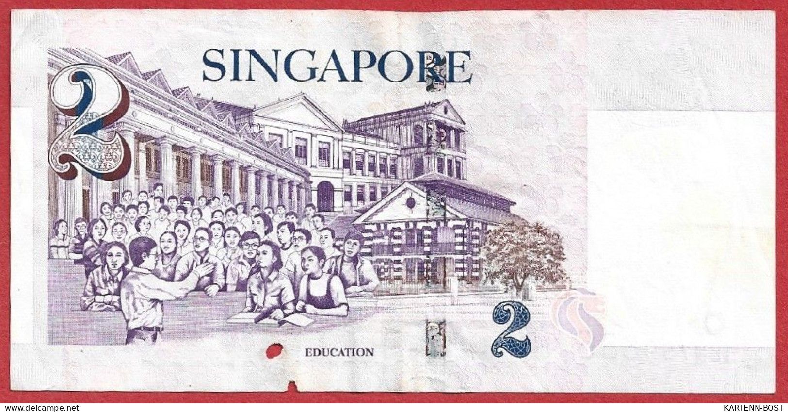 SINGAPOUR - SINGAPORE - 2 TWO DALLARS Série OLN 759556  ND 1999 - Singapour