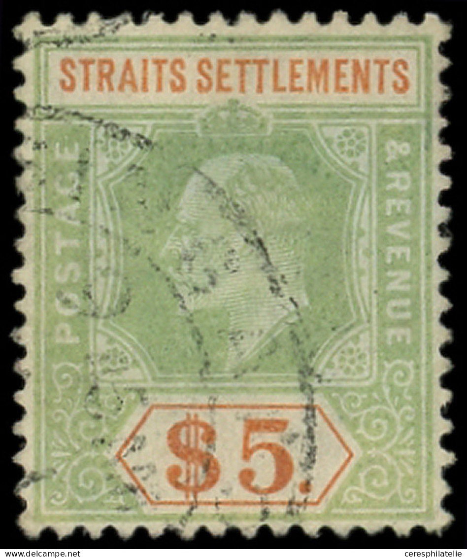 MALAYSIA 107 : 5d. Vert Et Orange, Obl., TB - Federated Malay States