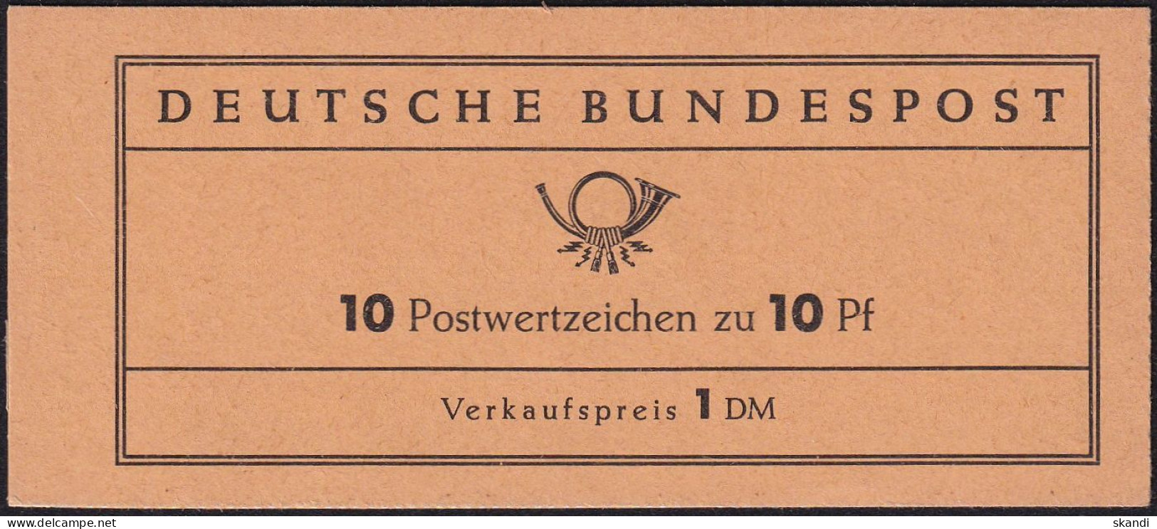 DEUTSCHLAND 1963 Mi-Nr. MH 7 B ** MNH - 1951-1970