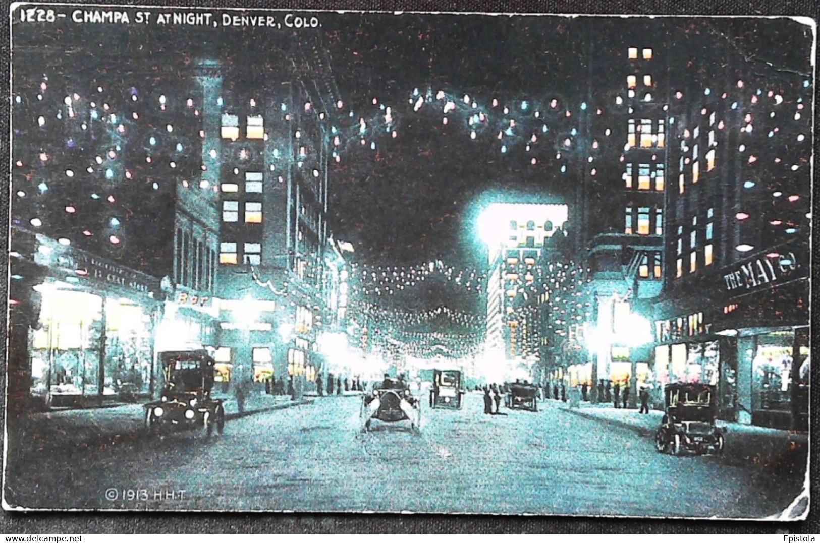 ►1913 Champa Street At Night , Denver   Usa Colorado - Denver