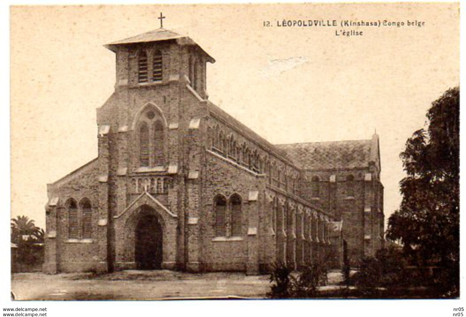 CONGO BELGE  ( Afrique )  LEOPOLDVILLE ( KINSHASA ) - L'Eglise - Kinshasa - Leopoldville