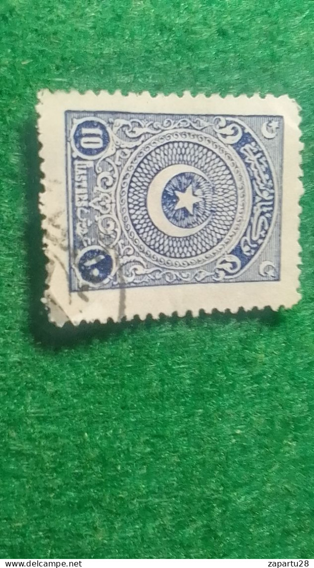 TÜRKİYE- 1922   AYYILDIZ     10 PİA    DAMGALI - Gebraucht