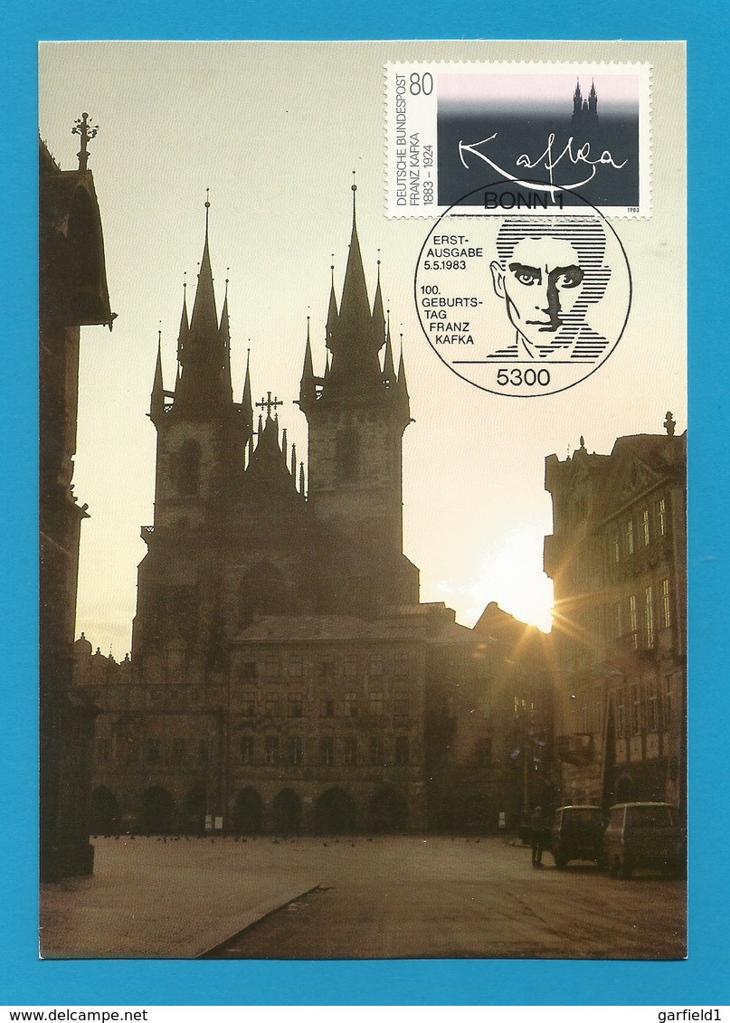 BRD  1983  Mi.Nr. 1178 , Franz Kafka - Maximum Karte -  Stempel Bonn  5.5.1983 - 2001-…