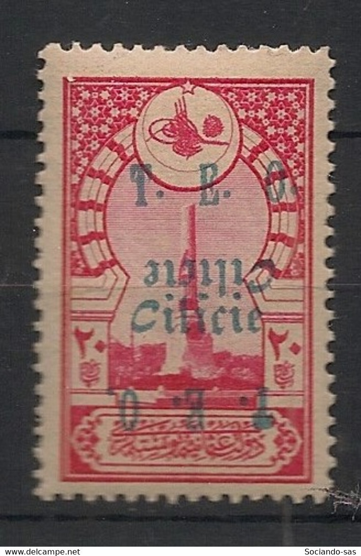 CILICIE - 1919 - N°YT. 68c - 20pa Rose - VARIETE Double Surcharge Dt 1 Renversée - Neuf Luxe ** / MNH - Neufs