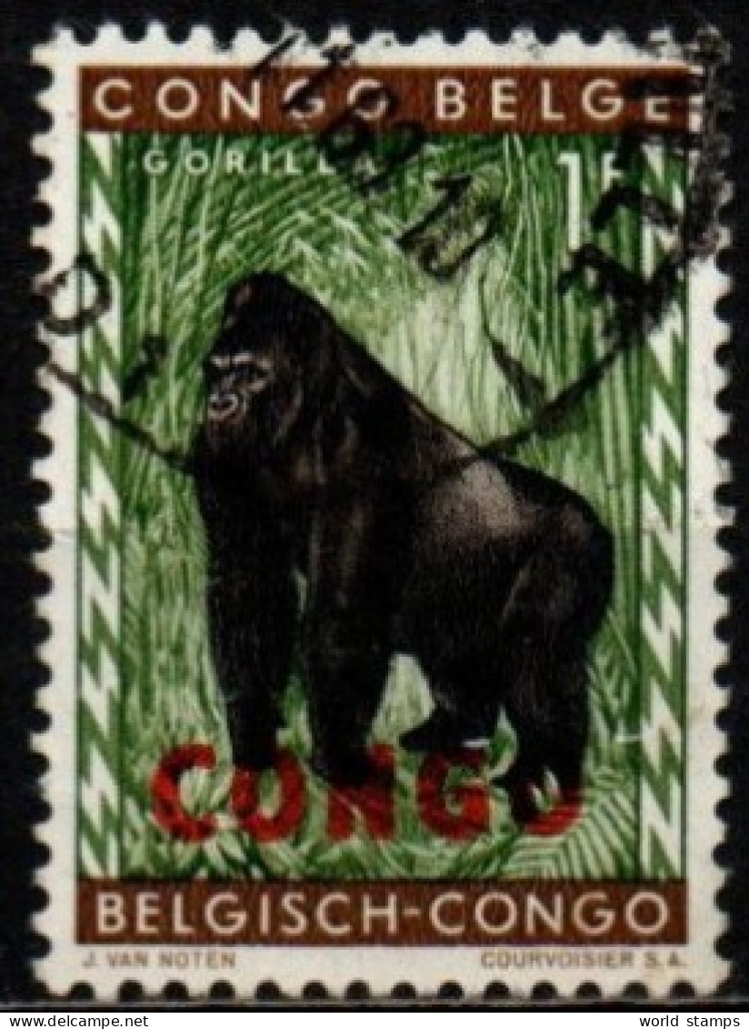 CONGO 1960 O SURCH ROUGE - Unused Stamps