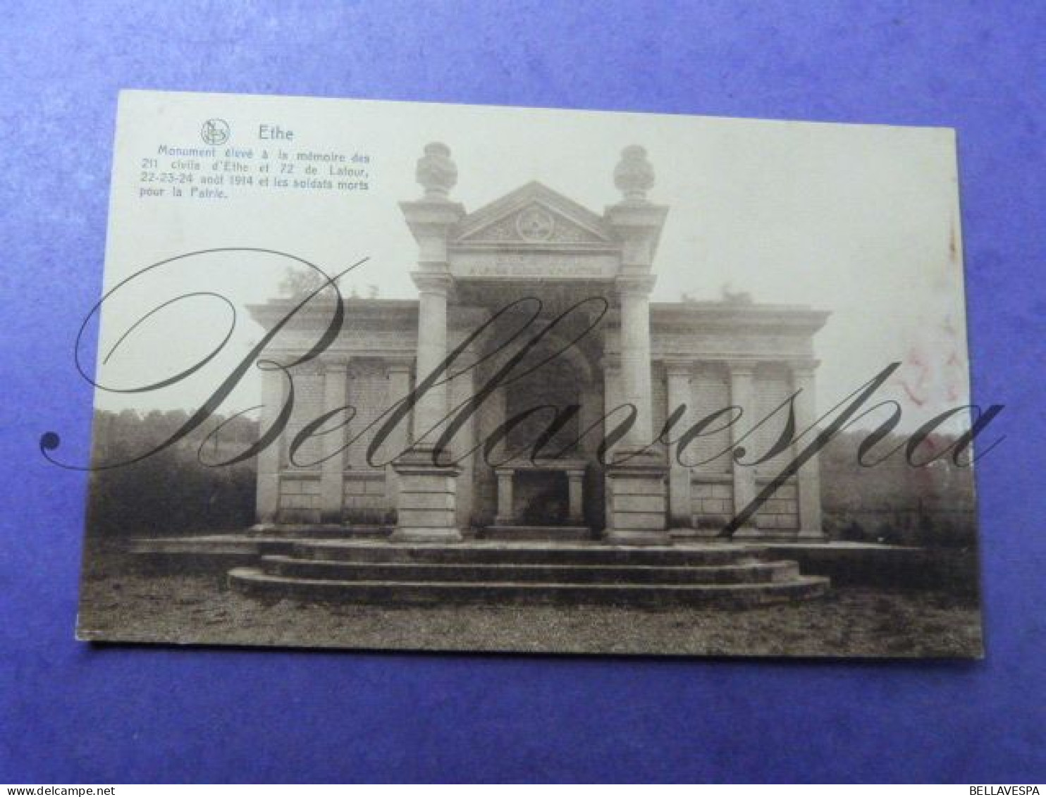 Ethe Tombes Françaises & Monument 211 Civils Et 72 De Latour  1914 Soldats Morts Pour La Patrie 14-18 - Cimetières Militaires