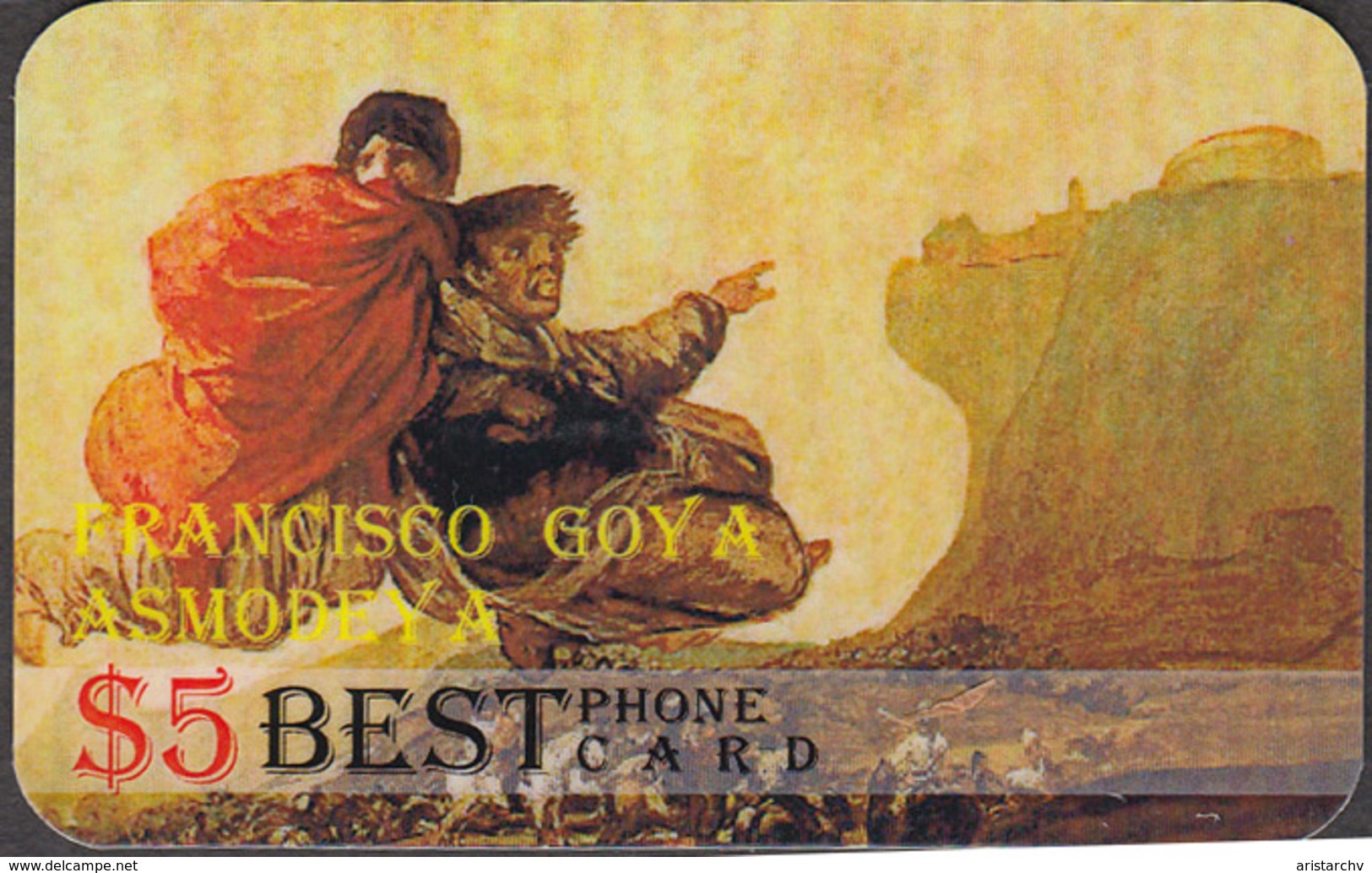 ART FRANCISCO GOYA SET OF 4 PHONE CARDS - Painting