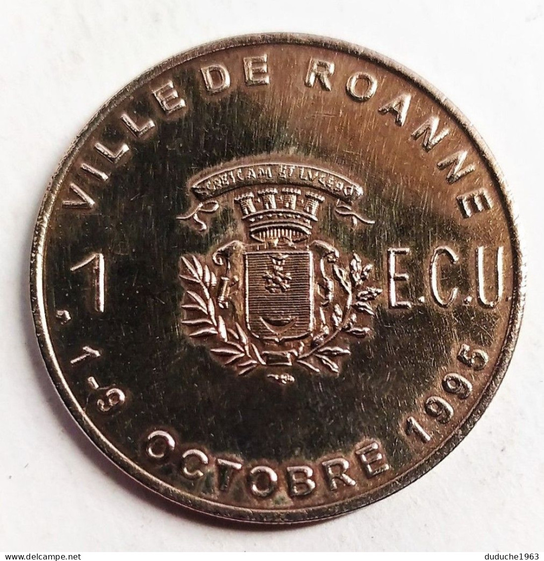 Euro Des Villes/Temporaire - Roanne - 1 écu 1995 - Euro Delle Città