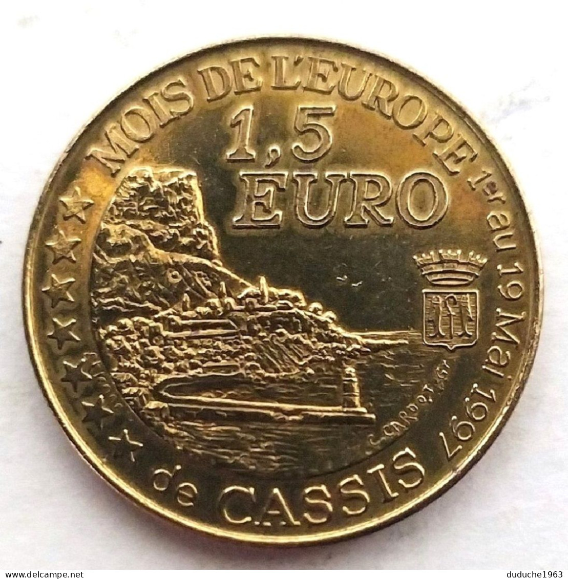 Euro Des Villes/Temporaire - Cassis - 1,5 Euro 1997 - Euros Of The Cities