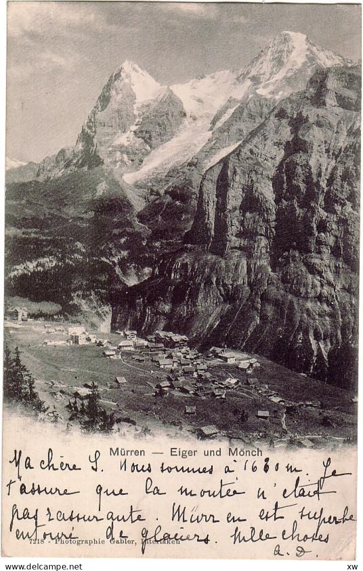 SUISSE - BERNE - MÜRREN - Eiger Und Mönch - D 2128 - Mürren