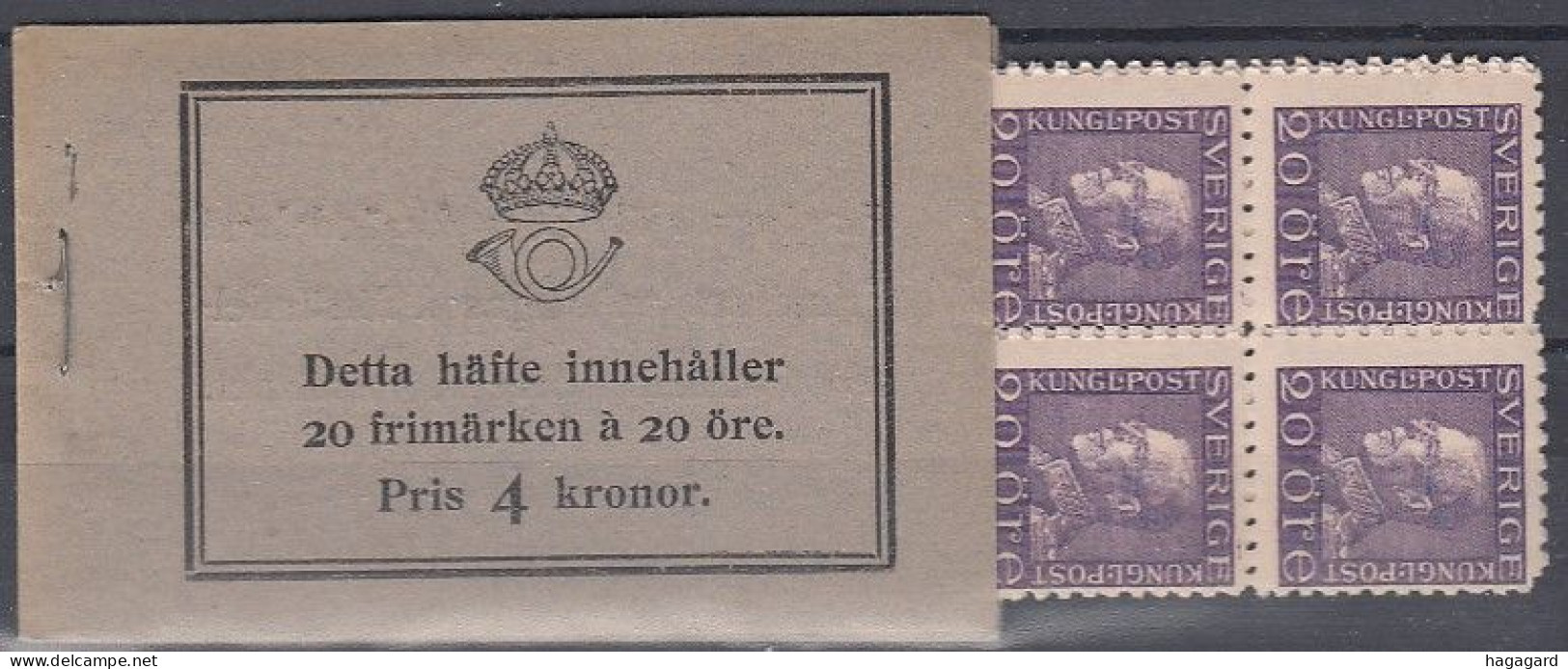 G2717. Sweden 1921. Complete Booklet. Michel 181.  MNH(**) - 1904-50
