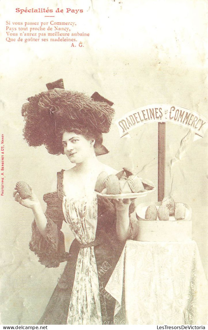 FRANCE - Commercy - Spécialités Du Pays - Madeleines De Commercy - Tenue Traditionnelle - Carte Postale Ancienne - Commercy