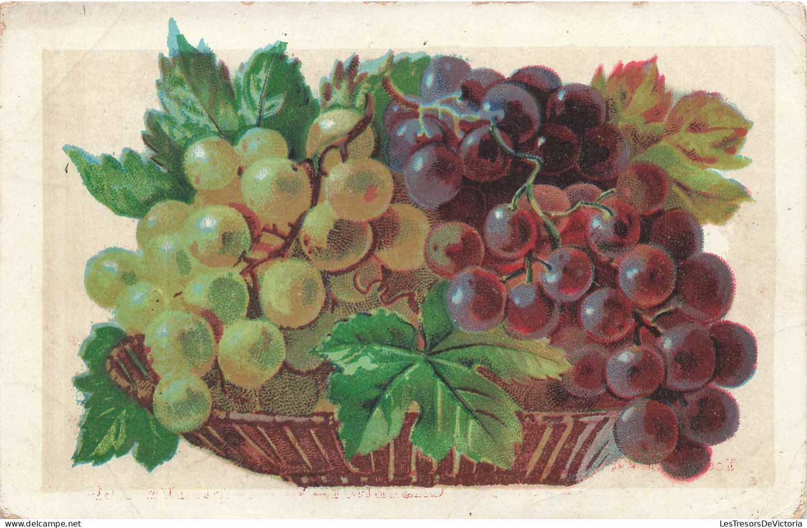 ARTS - Peintures Et Tableaux - Un Panier De Raisins - Carte Postale Ancienne - Pittura & Quadri