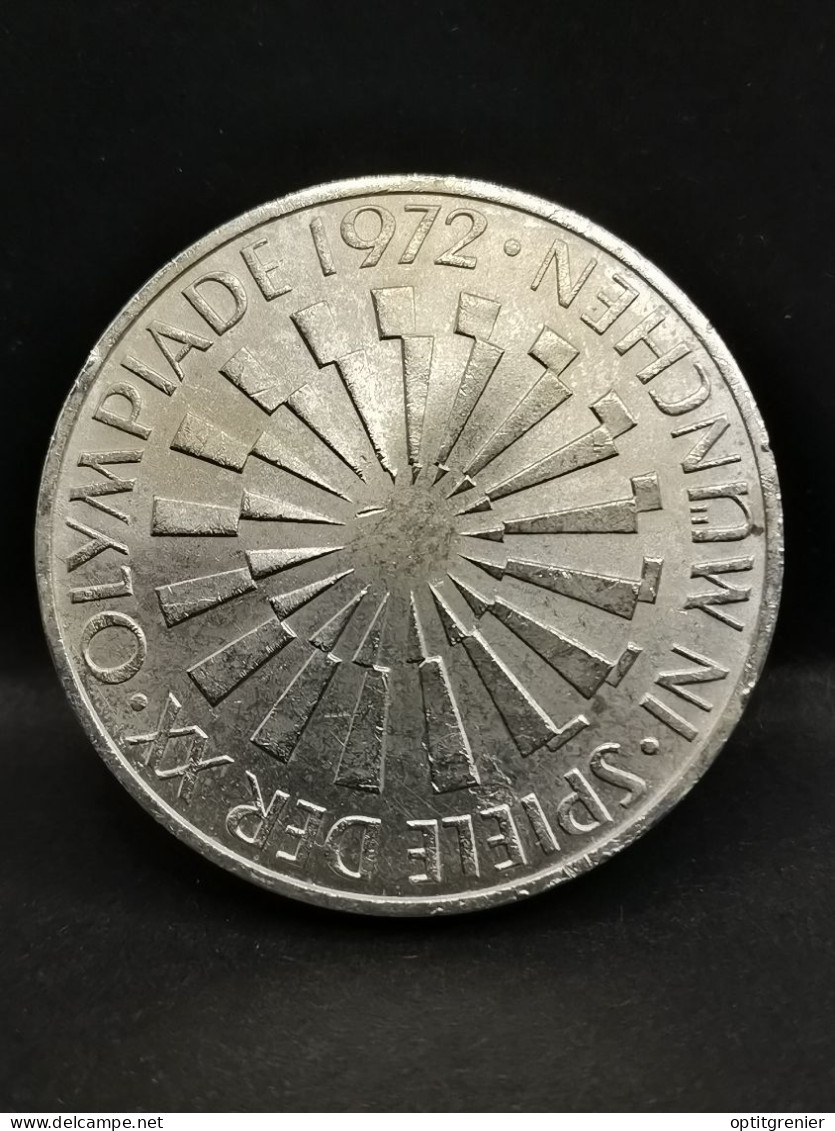 10 DEUTSCHE MARK ARGENT 1972 D MUNICH JO DE MUNICH EMBLEME ALLEMAGNE / GERMANY SILVER - 10 Mark