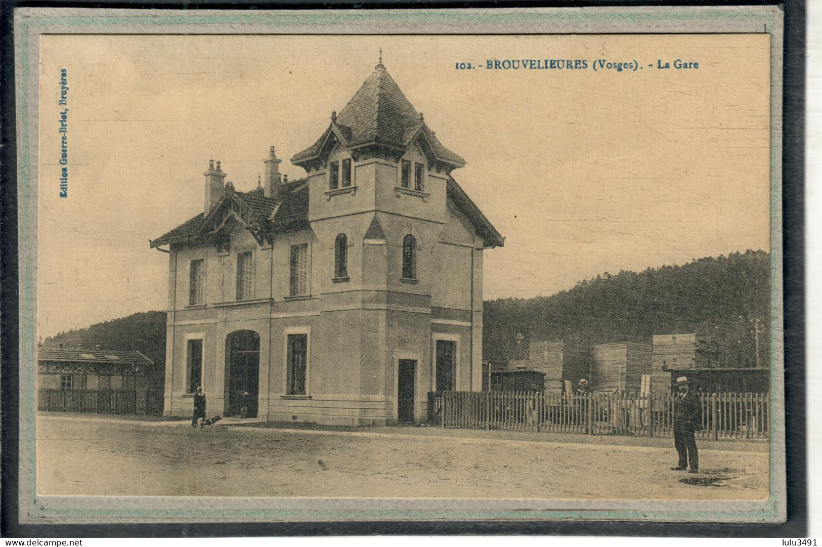 CPA - BROUVELIEURES (88) - Aspect De La Gare En 1913 - Brouvelieures