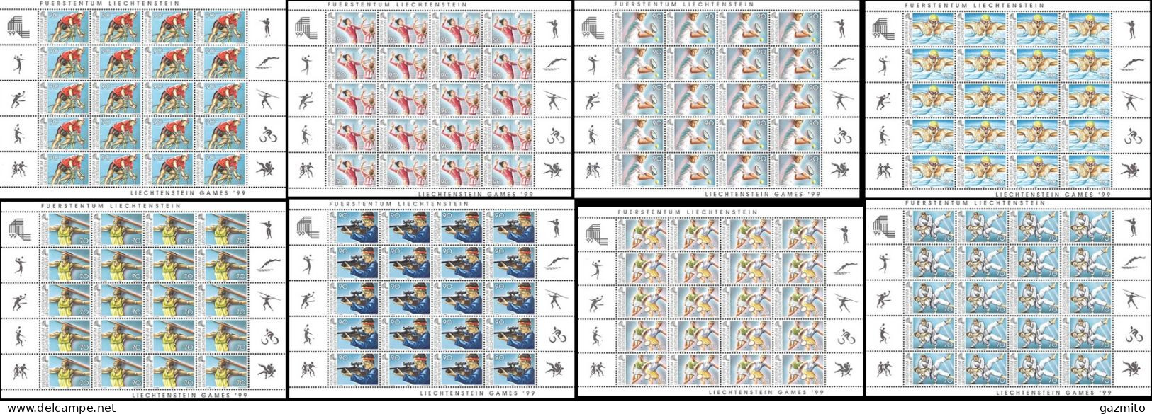 Liechtenstein 1999, 8th Games Of The Small European States, Judo, Swimming, Athletic, Cyclism, Tennis, Tennis Table, ... - Tir (Armes)