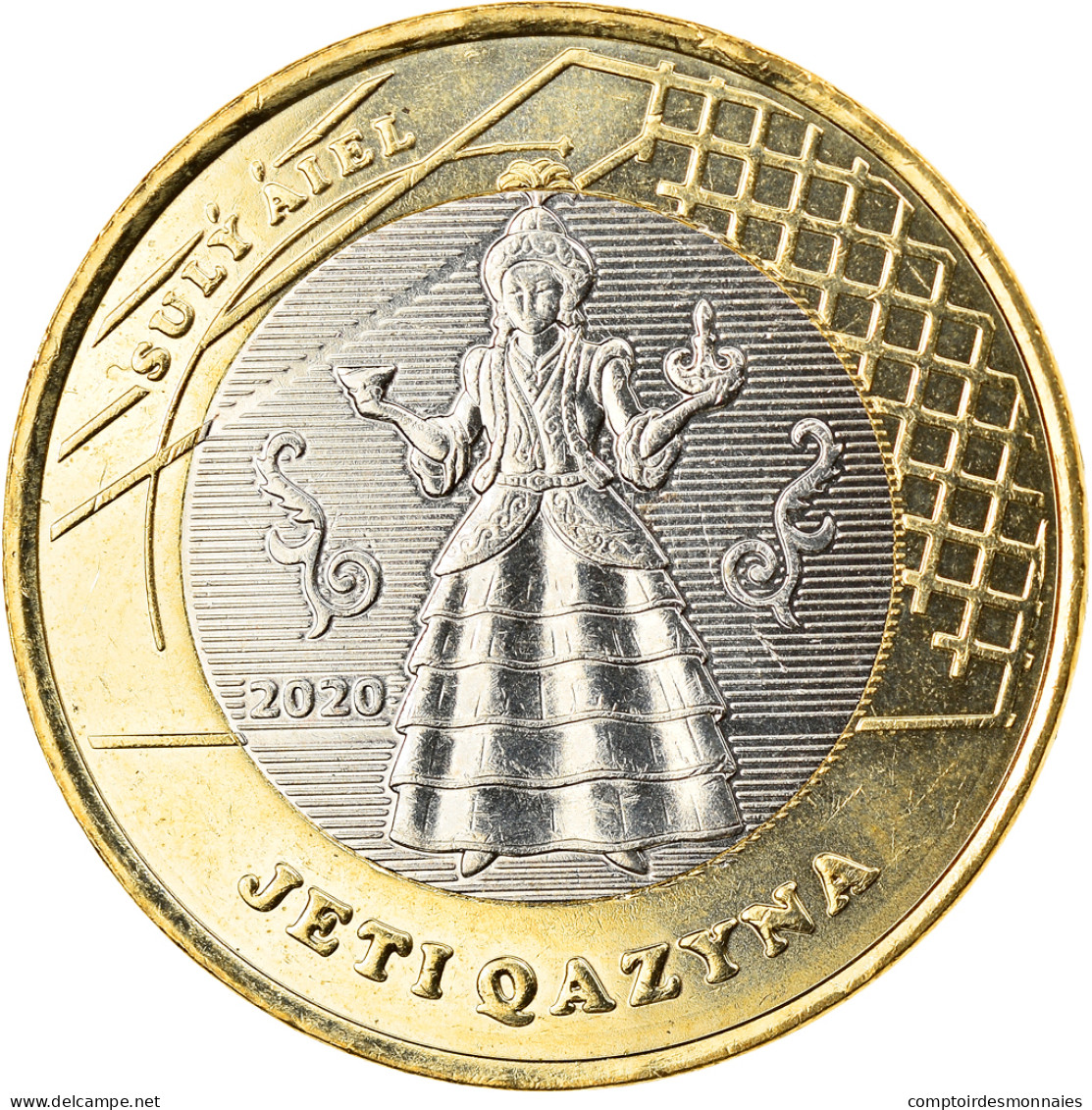 Monnaie, Kazakhstan, SULY AIEL, 100 Tenge, 2020, SPL, Bi-Metallic - Kasachstan