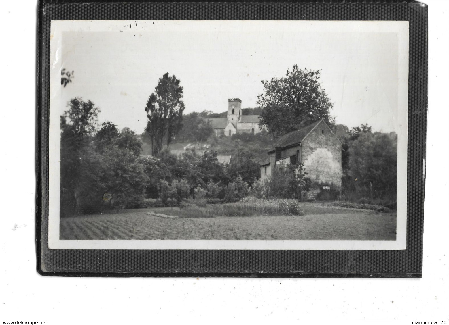 62-HOUDAIN- Une Vue Du VILLAGE Vers L'EGLISE - Houdain