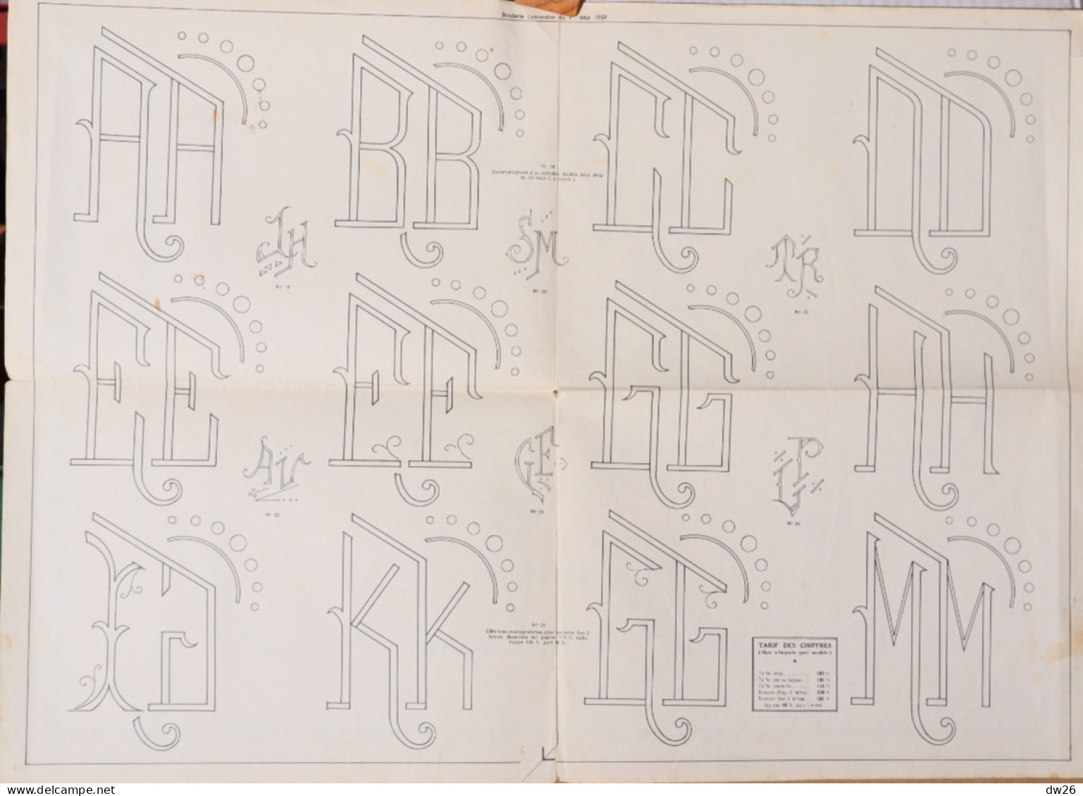 Mode - Journal Mensuel: La Broderie Lyonnaise: N° 1167 Du 1er Mai 1959 - Broderies Pour Trousseaux - Moda