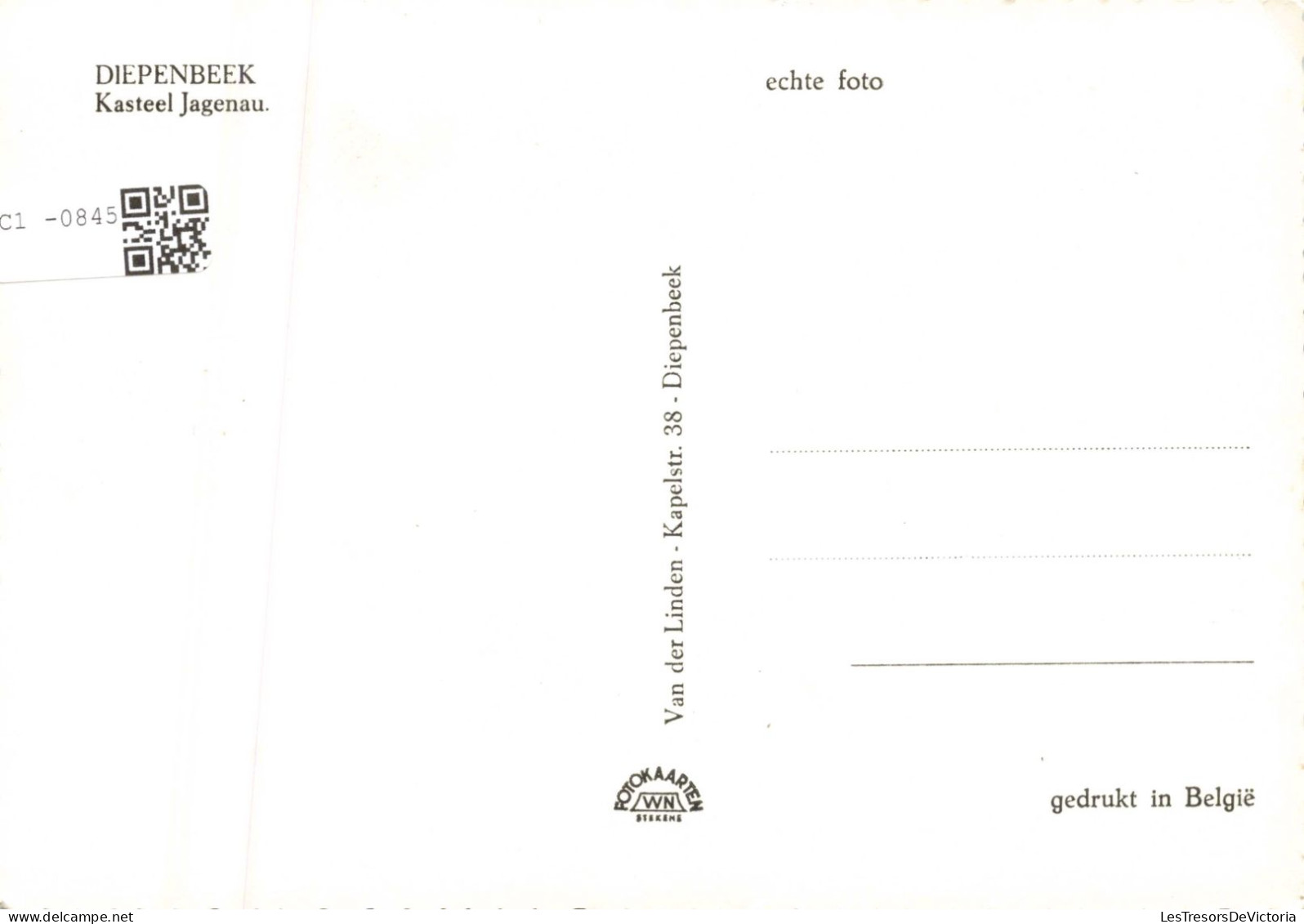 BELGIQUE - Diepenbeek - Kasteel Jagenau - Carte Postale Ancienne - Diepenbeek