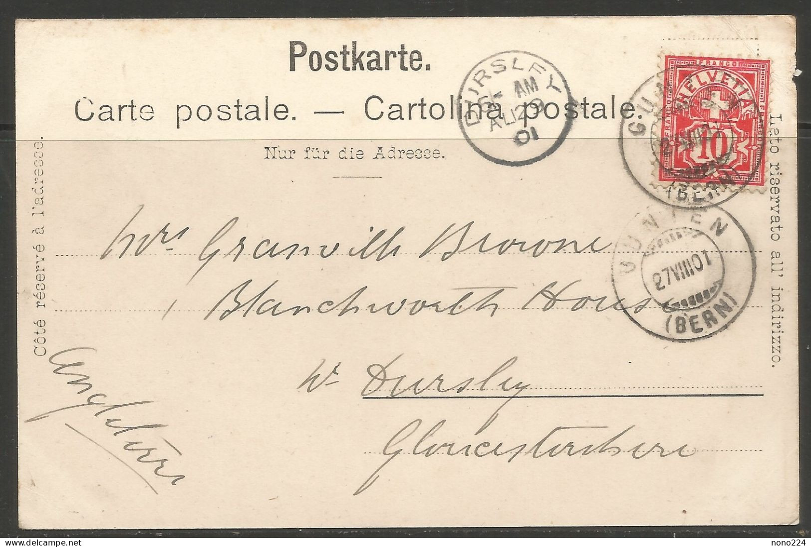 Carte P De 1901 ( Sigriswyl Und Niesen ) - Sigriswil