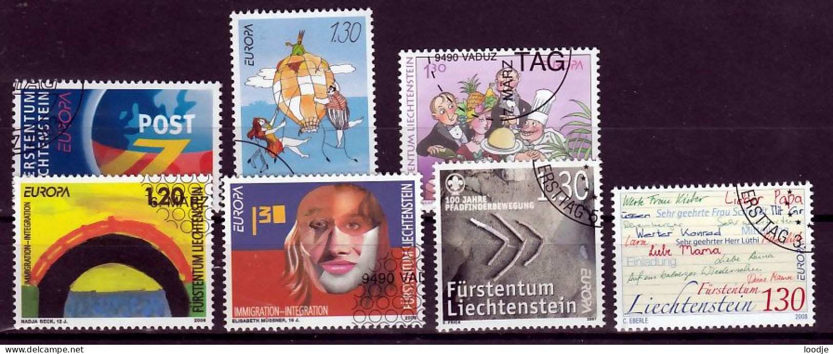 Liechtenstein  Europa Cept 2003 T.m. 2008  Gestempeld - Collections