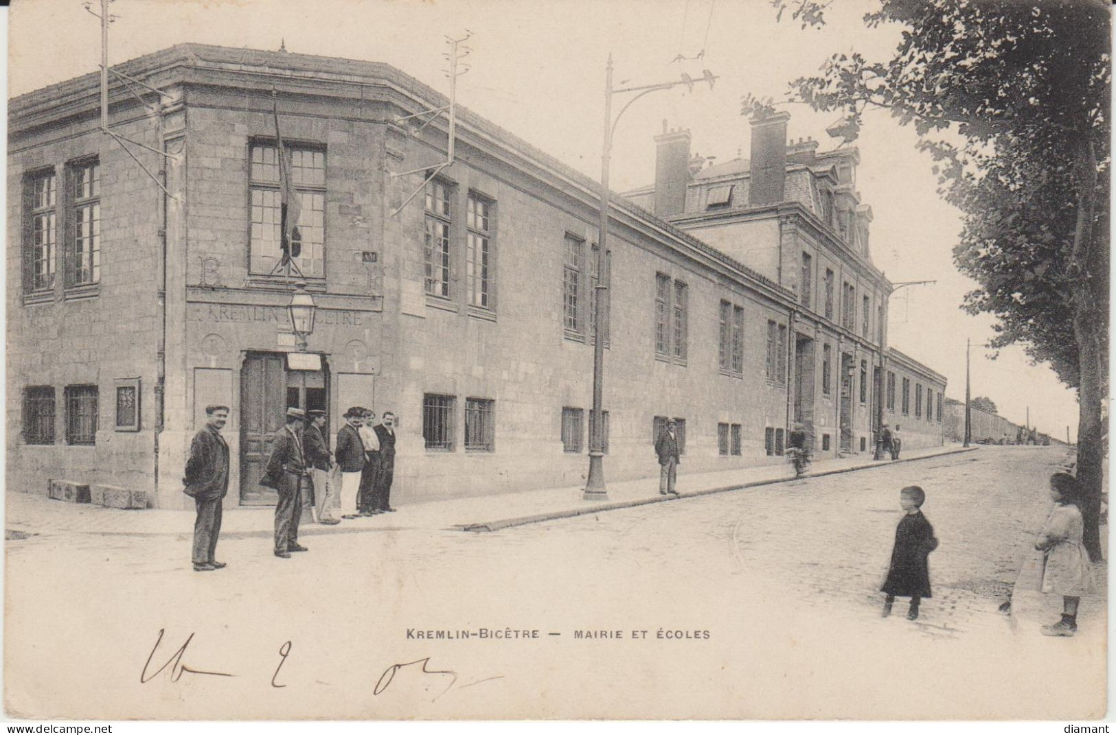 KREMLIN BICETRE (94) - Mairie Et Ecoles - 1903 - état Correct - Kremlin Bicetre