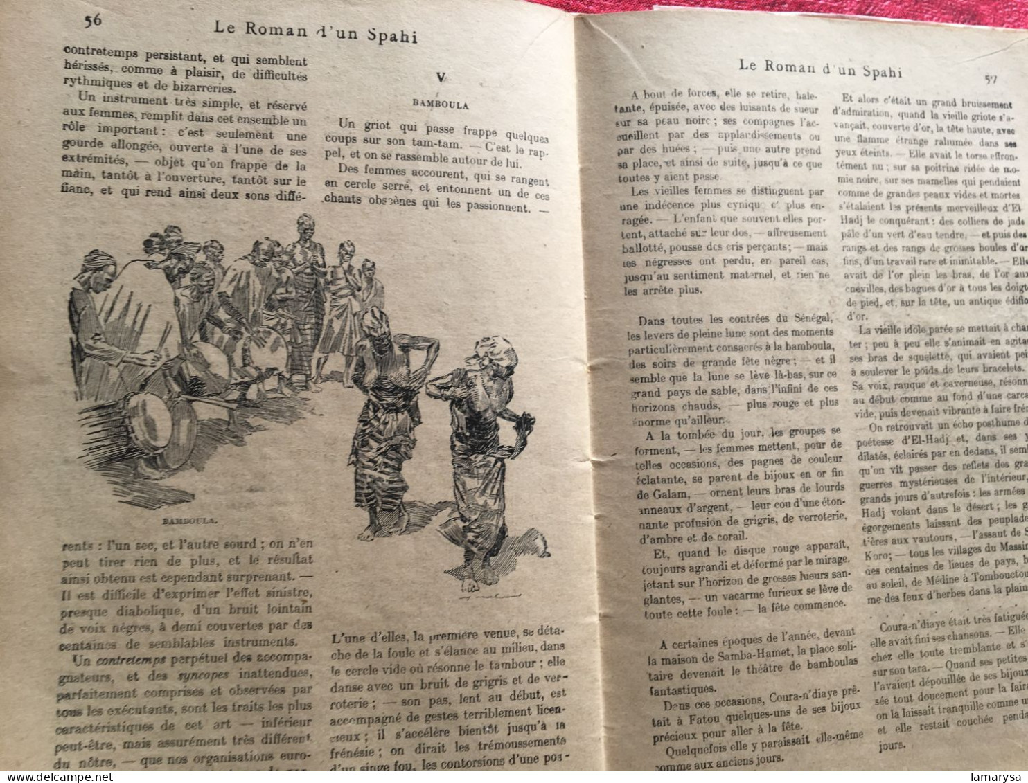 Le Roman d'un Spahi :Pierre Loti Livre Français Romans Aventures-illustrations Loti & M. Mahu,Calmann-Lévy, 1910 Paris,