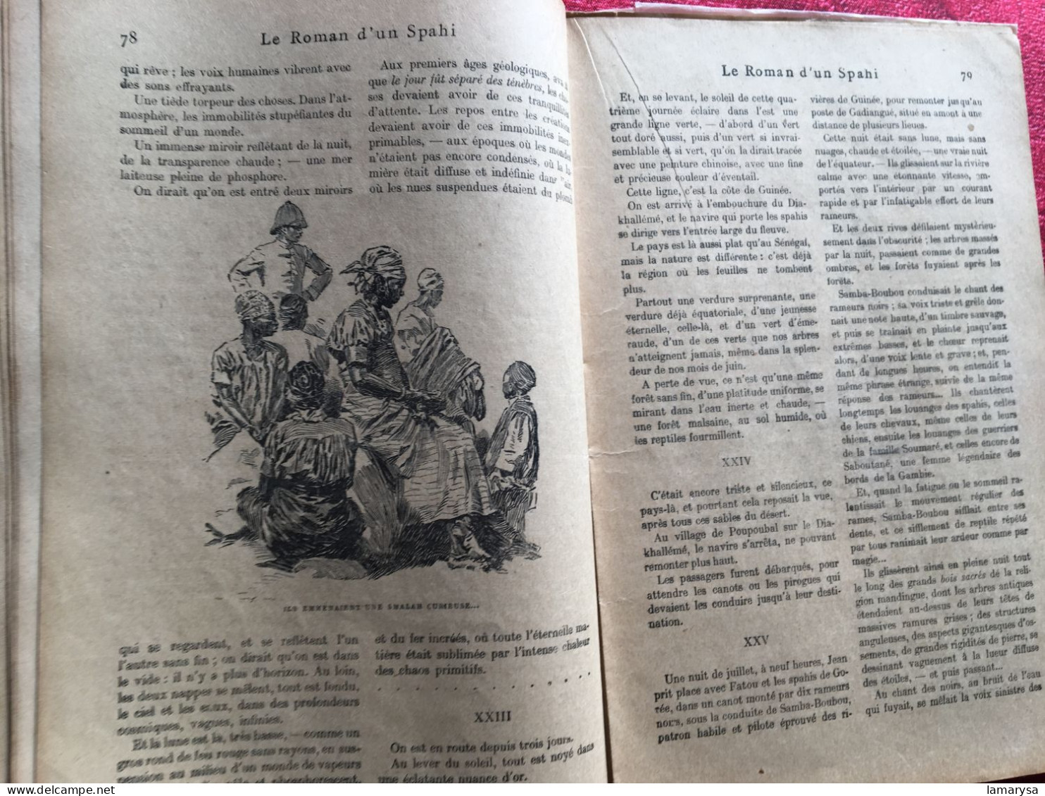 Le Roman d'un Spahi :Pierre Loti Livre Français Romans Aventures-illustrations Loti & M. Mahu,Calmann-Lévy, 1910 Paris,