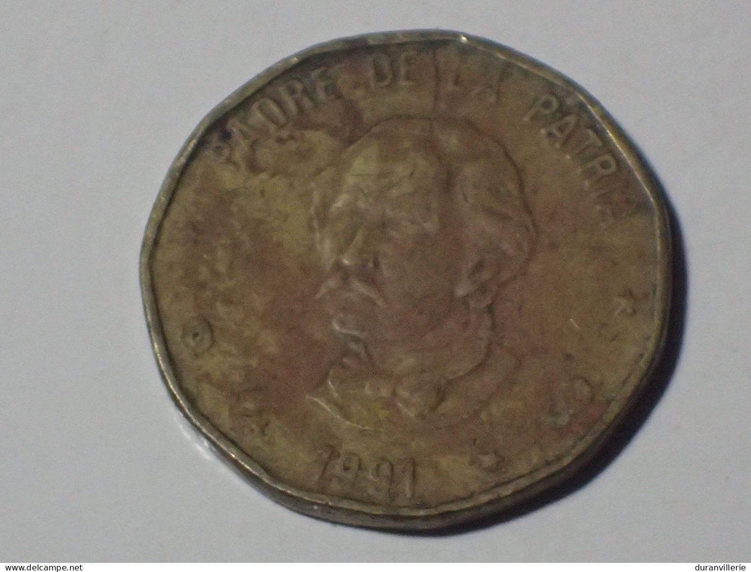 Dominicana 1 Peso 1991 KM# 80.1 Dominican Republic - Dominicaine