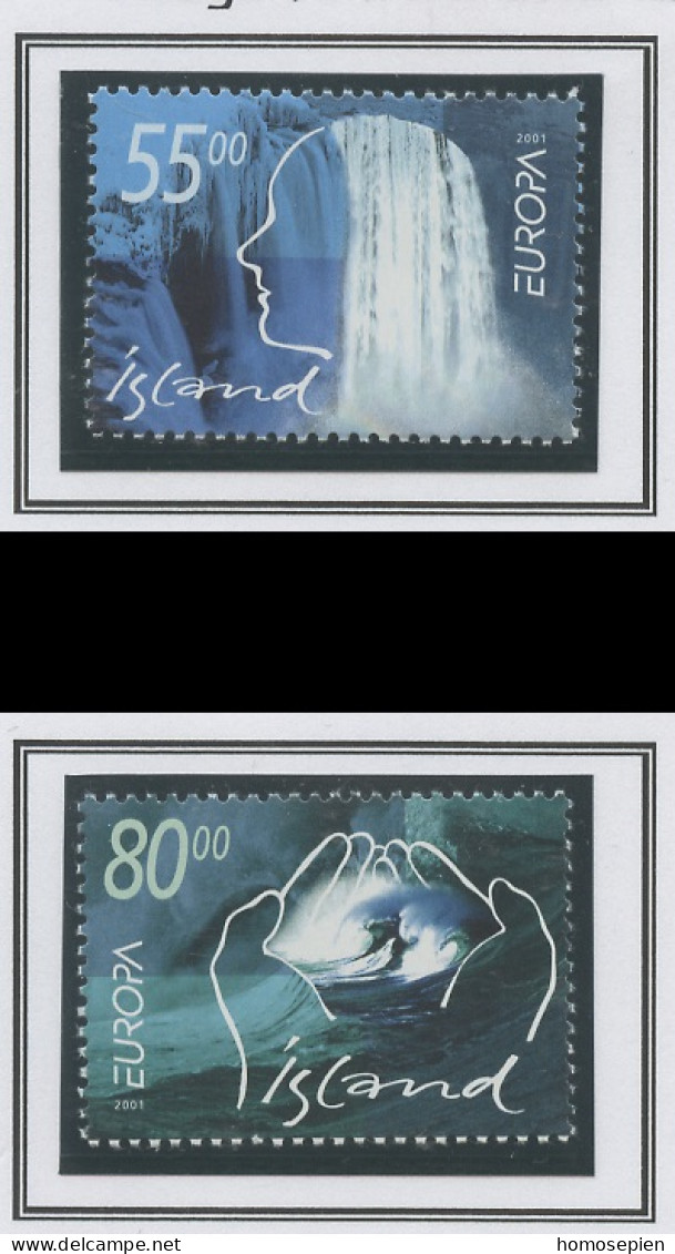 Islande - Island - Iceland 2001 Y&T N°914 à 915 - Michel N°981 à 982 *** - EUROPA - Neufs