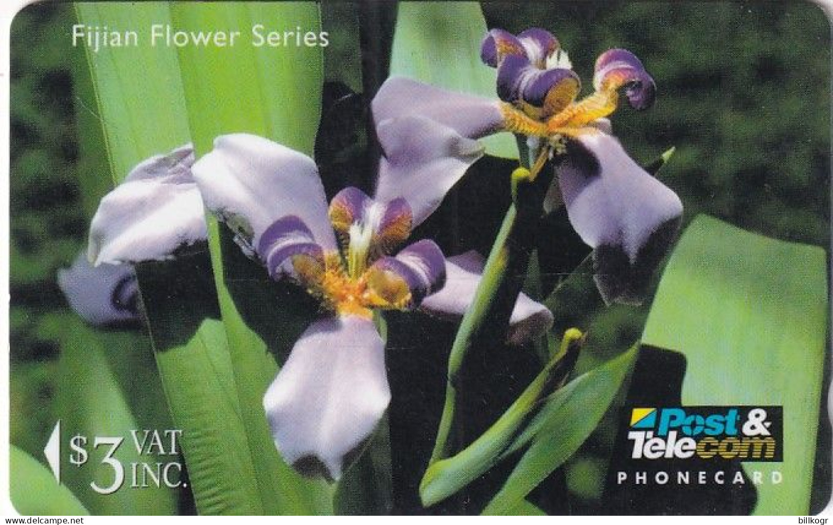 FIJI ISL.(GPT) - Fijian Flowers/Day Iris, CN : 12FJB/B, Used - Fidji