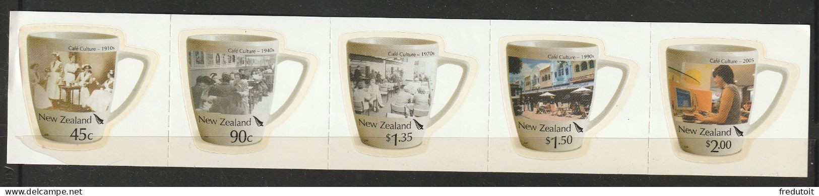 NOUVELLE ZELANDE - N°2154/8 ** (2005) Le Café : Les Tasses - Ungebraucht