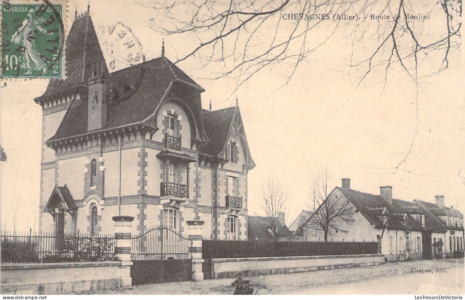 FRANCE - Chevagnes - Route De Moulins - Chapon Edit - Carte Postale Ancienne - Other & Unclassified