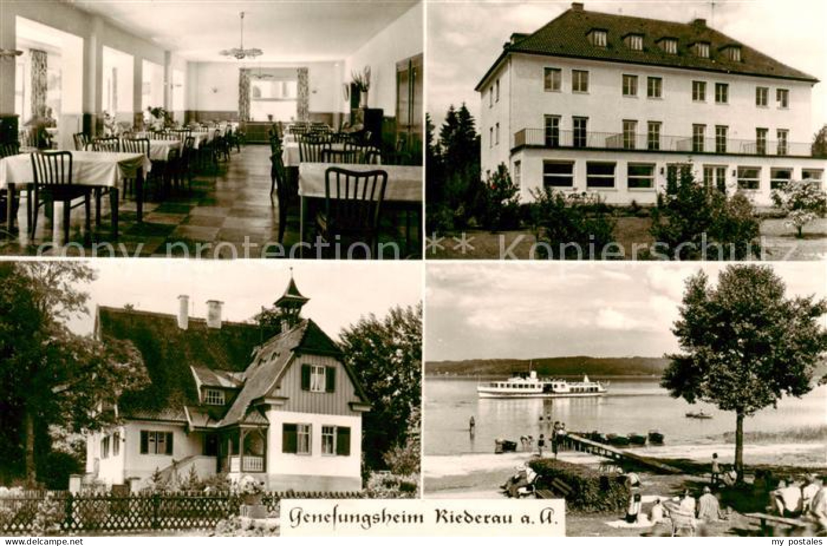 73801519 Riederau Genesungsheim Uferpromenade Am Ammersee Dampfer Riederau - Diessen