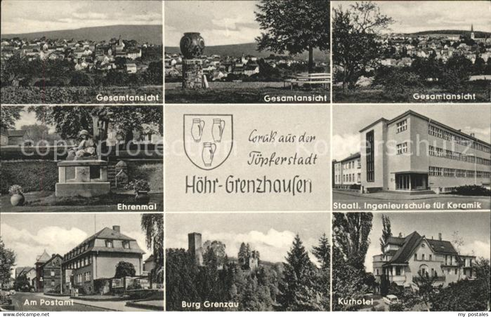 41583319 Hoehr-Grenzhausen Ingenieurschule Fuer Keramik Ehrenmal Postamt  Hoehr- - Höhr-Grenzhausen