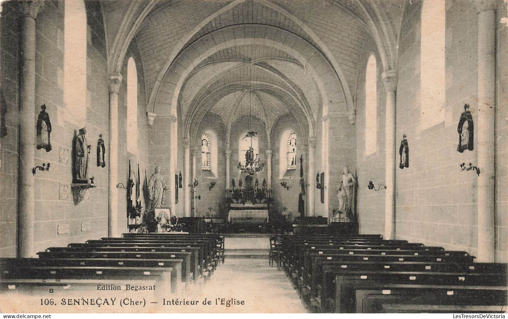 FRANCE - Senneçay - Intérieur De L'église - Carte Postale Ancienne - Other & Unclassified