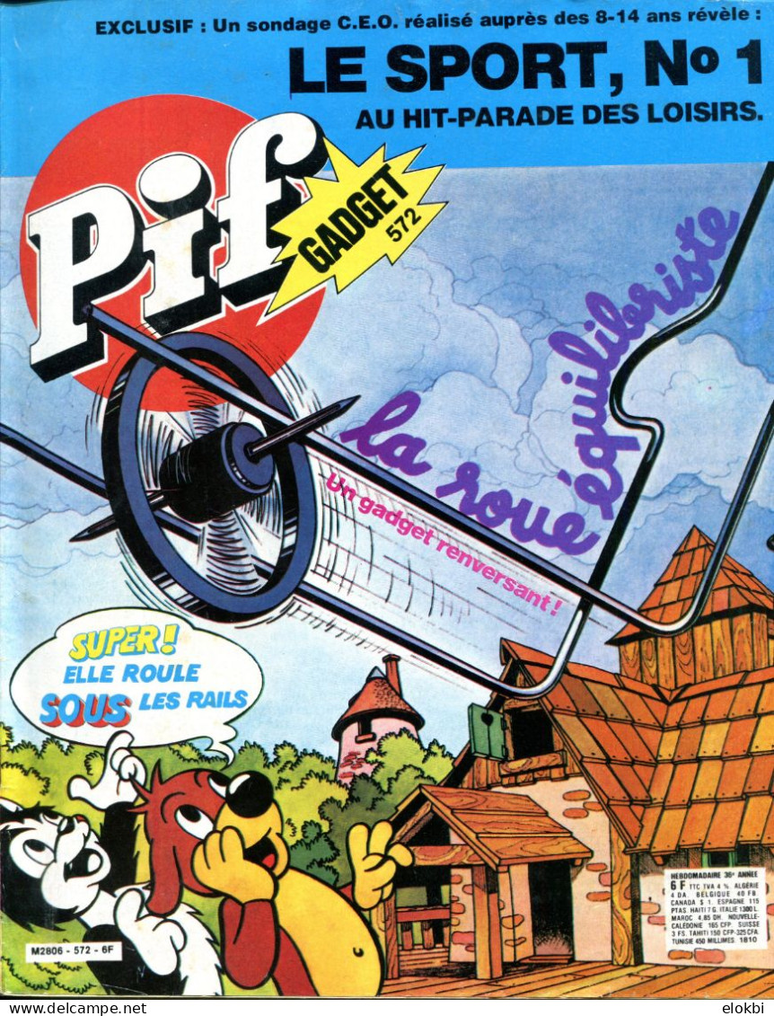 Pif Gadget N°572 De Mars 1980 - Taranis "Sur Les Côtes D'Afriques - Ayak "Les Chiens Sauvages" - - Pif Gadget