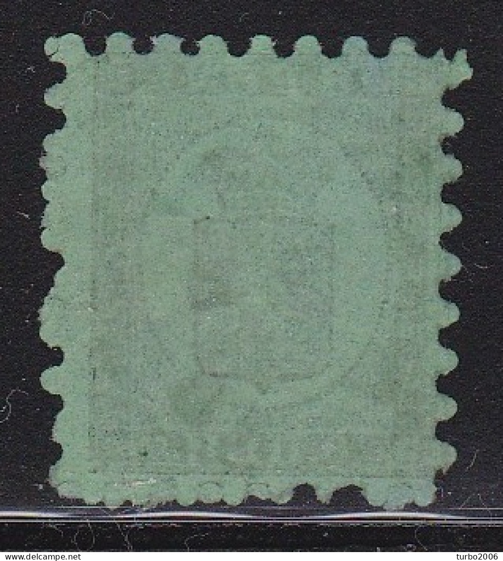 FINLAND : 1866 Wappen In Finnischen Währung Durchstich A 8 Pen Schwarz Auf Grün Michel 6 A - Used Stamps