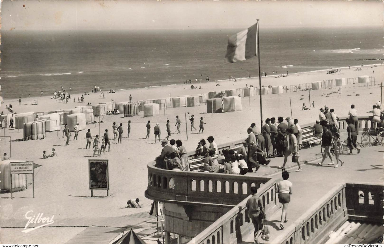 FRANCE - Soulac Sur Mer - La Plage Vue Du Ponton - Carte Postale Ancienne - Soulac-sur-Mer