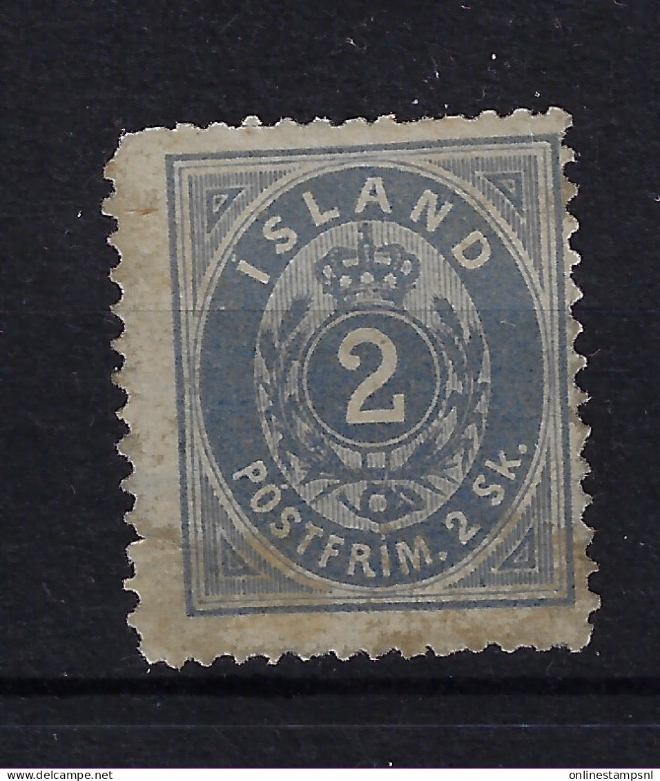 Iceland Mi 1 Not Used SG (*) Has A Small Tear At The Left Side - Unused Stamps