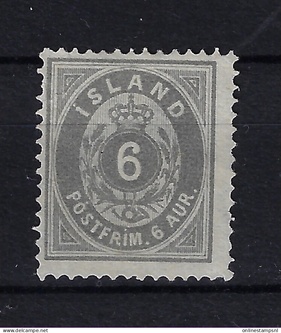 Iceland Mi 7A  1876  Perfo 14 * 13.5 Neuf Sans Gomme/ Unused No Gum/ SG / (*) - Unused Stamps