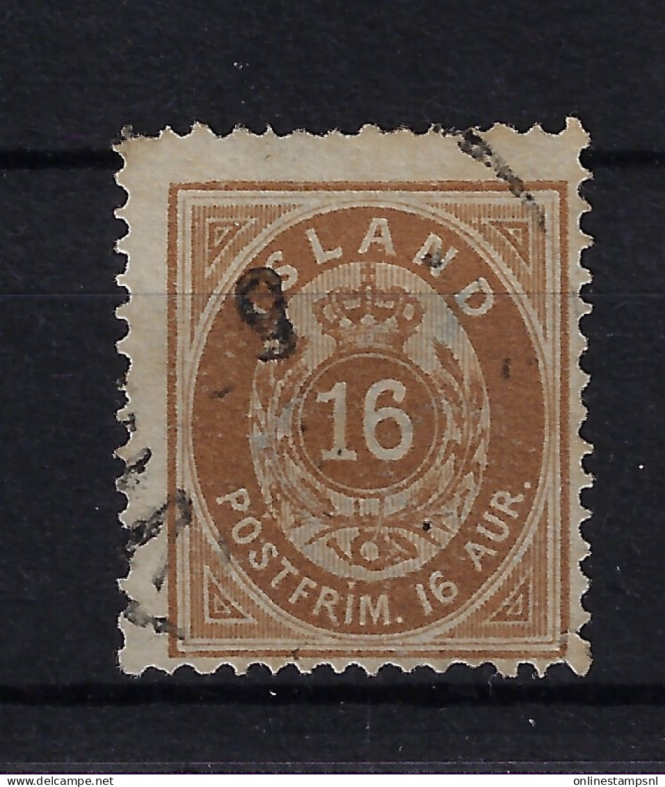 Iceland Mi 9A  1876  Perfo 14 * 13.5 Oblitéré/cancelled/used - Oblitérés