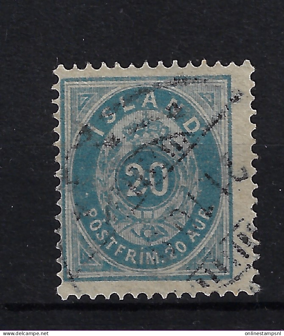 Iceland Mi  14A  1882  Perfo 14 * 13.5 Oblitéré/cancelled/used - Used Stamps